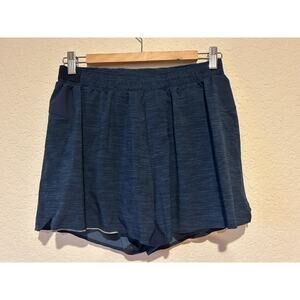 Lululemon Men's Shorts LM7AB4SC Blue Lined Size M Activewear Running Gym Workout